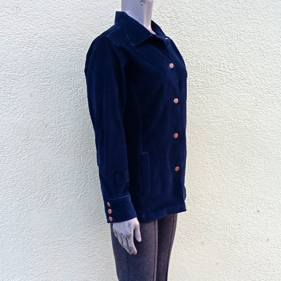 BILL BLASS JEANS *STRETCH* LADIES VINTAGE CORDUROY JACKET W/METAL ACCENTS - Picture 5 of 17